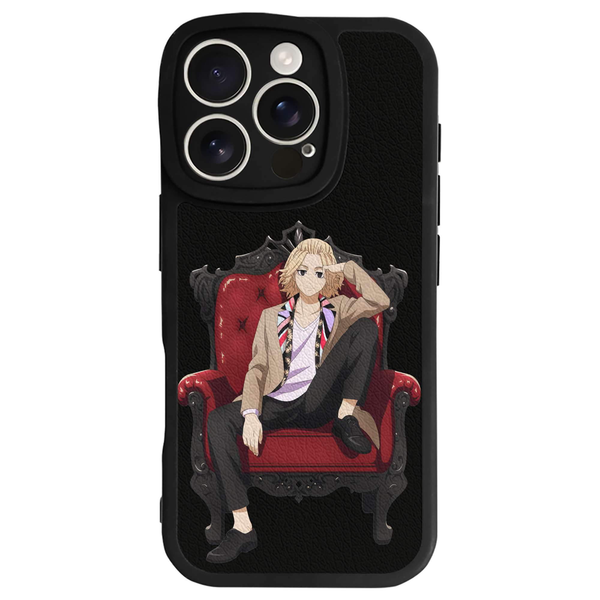 （画像用） 東京リベンジャーズ Tokyo Revengers 【iPhone 16シリーズ対応】シリコンスマホケース（レザー調） 材質：シリコン